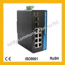 10/100 / 1000m RJ45 Industrial Poe Ethernet Managed Fiber Optic Switch